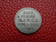 STANISŁAW AUGUST PONIATOWSKI - 2 GROSZE 1767 F.S.