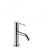 Bateria umywalkowa stojąca Tres Study srebrny