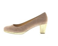 14119 CZÓŁENKA SKÓRZANE BEŻOWO - ZŁOTE SKÓRA NATURALNA 36,5