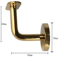 UCHWYT DO PORĘCZY ZŁOTO, UCHWYTY PŁASKIE PORĘCZE TRALKI SCHODY