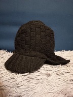 Czapka Zimowa Uszatka Pilotka Dziecięca Chłopięca Czarna Ciepła