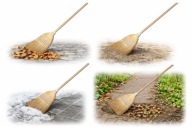 MIOTŁA DREWNIANA ULICÓWKA DO ZAMIATANIA LIŚCI I PIACHU 53CM YORK SORGO