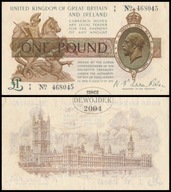 BNA - ANGLIA WIELKA BRYTANIA 1 Funt 1919 T/2 # P357 # XF-
