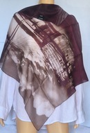 Noma Norwegian Design,chustka silk jedwab 68x70