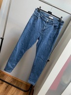 Jeansy damskie rurki wysoki stan 46
