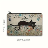 KOSMETYCZKA SASZETKA SZMINKI DROBNE KOSMETYKI ALA PIÓRNIK uroczy kot anime