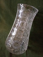 Piękny duży wazon kryształowy PRL - bez uszkodzeń , ponad 3,2 kg.