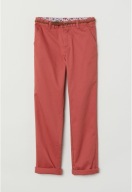 Spodnie chinos z paskiem H&M rozmiar 140