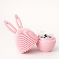 Wielkanocne jajko z uszkami otwierane dekoracja ozdoba pojemnik