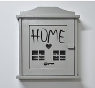 Drewniany Domek na Klucze Szafka Wieszak