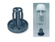 OCIEKACZ STAND 1x0 NA BUTELKI 28 mm - SODASTREAM, BRITA, DAFI - SREBRNY