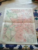 Leipzig Lipsk stary plan miasta