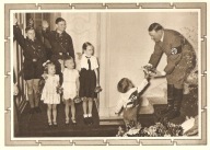 TRZECIA RZESZA -ADOLF HITLER Z DZIEĆMI -postkarte -MEMEL -stempel 1939 rok