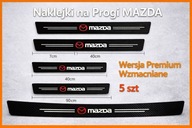 5 szt - Naklejki ochronne Folia ochronna na Progi i Bagażnik Mazda 3 CX 5 6