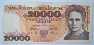 Banknot PRL 20000 20 000 zł 1989 rok SERIA: C