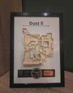 Ramka 3D DUST 2 Counter Strike 2 IDEALNY PREZENT nie-mirage nie-minecraft