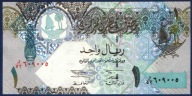 KATAR 1 RIAL 2008 p-28 UNC PTAKI