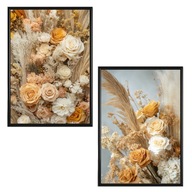 Plakat Zestaw 50x70 2szt. plakaty, postery,BOHO, MINIMALIZM, KWIATY