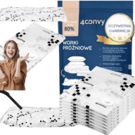 4CONVY 7x DUŻY WOREK PRÓŻNIOWY 70x100 NA POŚCIEL, UBRANIA I KOŁDRY MOCNY