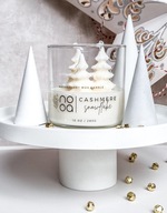 ZIMOWA ŚWIĄTECZNA ŚWIECA SOJOWA W SZKLE NA PREZENT - CHOINKI CHOINKA -NOOA