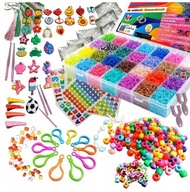 OGROMNY ZESTAW KOLOROWE GUMKI DO ROBIENIA BRANSOLETEK GRUBE DITY 15000 EL