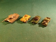 Czołgi ,transporter ,Landrover Made in England 4 szt