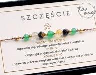 Bransoletka SZCZĘŚCIE KAMIENIE NATURALNE AMULET talizman czarny Turmalin