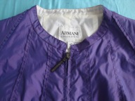 ARMANI COLLEZIONI kurtka waterproof fioletowa połyskująca 34 36