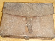 Mocna torba teczka ze skóry vintage na ramię z 1975 roku szwajcarska