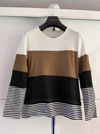 BLUZKA Z ŁĄCZONYCH MATERIAŁÓW ROZ. S/M STAN BDB