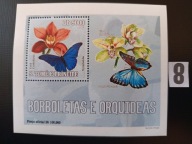 Kwiaty , orchidee i motyle , Wyspy Św. Tomasza i Książęca , MNH