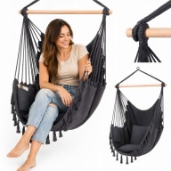 FOTEL WISZĄCY KRZESŁO BRAZYLIJSKIE HUŚTAWKA HAMAK OGRODOWY BOHO BALKON