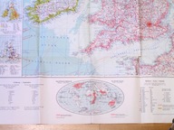 MAPA FLEMMINGS WIELKA BRYTANIA IRLANDIA ROK 1935-45? DUŻA ORYGINAŁ Hitler