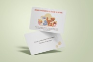 Karta ratunkowa PVC -„Mój kot i pies są sami w domu” | Zwierzęta same