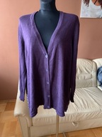 Ulla Popken sweter plus size fiolet 50