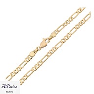 La57525 Łańcuszek złocony Figaro 50cm/4mm