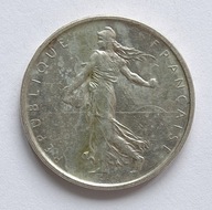 Francja 5 Franków 1964r. Typ Siewczyni Ag 16