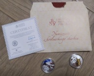 2 Medale SYMBOLE PRZYRODY Kolekcja Srebro 2 x 14,14g