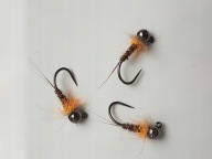 SZTUCZNA MUCHA NIMFA JIG #14 Black/Brown Killer
