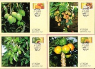 Afryka Pd. Venda 1983, Mc FDC 4szt. owoce tropikalne