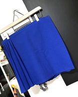 4 Spódnica Blue Max niebieska subtelny srebrny nalot plisowana L