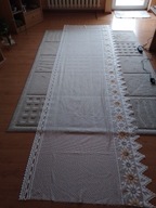 Bardzo ładna gruba zazdrostka z kwiatowym szlakiem - 300cm x 90cm !