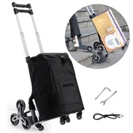 Wózek transportowy schodowy składany aluminiowy do 70 kg z torbą 6 kołowy