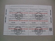 arkusz 4822 Nigdy Więcej Never again kas FDC