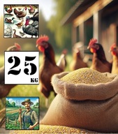 GRUBA MIESZANKA - Naturalna pasza dla kur drobiu. Prosto od Rolnika! 25kg