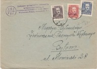 List z frankaturą mieszaną i przedrukową "grosze"