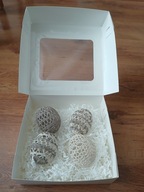 Jajka pisanki szydełkowe, rękodzieło zestaw 4 szt.