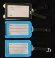 603 Zawieszki do walizek nowe 3 sztuki, adresownik