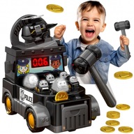 Super Gra zręcznościowa Uderz Młotkiem – Wbijak + Wóz Policyjny WOOPIE