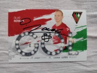 Zdjęcie 10x15 autograf Zagłębie Sosnowiec Olaf Nowak Gol